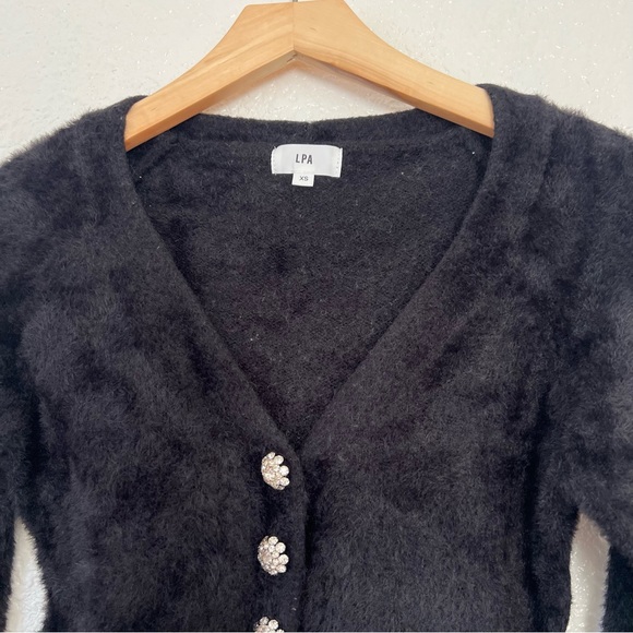 LPA Molly Sweater cardigan Fuzzy Knit  XS - Picture 5 of 12